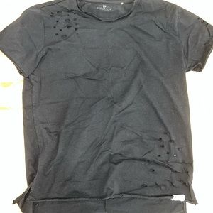 Ripped black t shirt